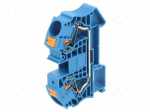 Splice terminal: rail | PT | 76A | 1kV | for DIN rail mounting | blue