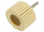 Grinding pin | felt | flap | for polishing metals | Holder: plunger