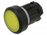 Switch: push-button | 22mm | Stabl.pos: 1 | yellow | yes | flat | Pos: 2