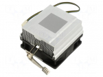 Heatsink: extruded | 12VDC | aluminium | 60m3/h | H: 55.5mm | W: 80mm