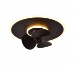 Nybro LED ceiling fan matt black ventilators