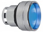 Switch: push-button | 22mm | Stabl.pos: 1 | blue | none | IP66 | concave
