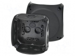 Enclosure: junction box | X: 104mm | Y: 104mm | Z: 70mm | IP66 | black
