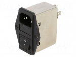 Connector: AC supply | socket | male | power supply | Inom: 10A | 250VAC