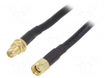 Cable | 3m | RP-SMA male,RP-SMA female | black | straight | 50&Omega;
