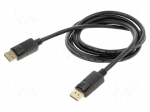 Cable | DisplayPort plug,both sides | DisplayPort 1.2 | Len: 2m