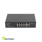Lanberg Switch PoE+ Rack 10"/19" RSFE-8P-2GE-120