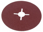 Sanding plate | &Oslash;: 125mm | fiber | Granularity: 80 | 22mm