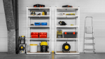 M&ouml;&ouml;bel ja m&ouml;&ouml;blikomplektid // Furniture shelves // Regał metalowy magazynowy 180x90x40 srebrny Rebel