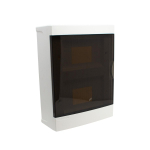 Distribution box wall mounted 16 modules, transparent door, IP40