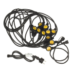 Aia, fassaadi ja terrassi valgustus // Aia- ja pargivalgustid // Girlanda ogrodowa Maclean, Łańcuch świetlny, Do wewnątrz oraz na zewnątrz, IP44, 10xE27, Max. obciążenie 2300W,10m, MCE410