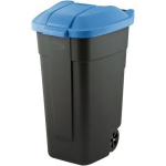 CURVER WASTE BIN BLACK 110L... /COVER BLUE