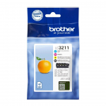 Brother LC3211VALDR ink cartridge 4 pc(s) Original Black, Cyan, Magenta, Yellow
