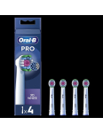 Oral-B | Replaceable toothbrush heads | EB18-4 3D White Pro | Heads | For adults | Number of brush heads included 4 | White