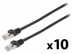 Patch cord | F/UTP | Cat: 6 | RJ45 plug,both sides | stranded | CCA
