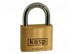 Padlock | shackle | brass | Protection: low (level 3) | A: 25mm | B: 13mm