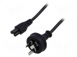 Cable | 3x0.75mm2 | AS/NZS 3112 (I) plug,IEC C5 female | PVC | 1.8m