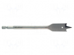 Drill bit | for wood,feather | &Oslash;: 22mm | L: 152mm | steel CV | 1/4"
