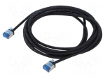 Patch cord | U/FTP | Cat: 6a | RJ45 plug,both sides | stranded | Cu | 3m