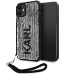 2 Products without IMEI/SN Karl Lagerfeld  Karl Lagerfeld KLHCN61PSQRKS iPhone 11 / Xr 6.1" silver/silver hardcase Sequins Cord