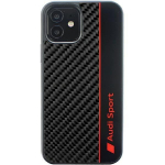 Back panel cover Audi  Audi Carbon Fiber Stripe iPhone 11 / Xr 6.1" black/black hardcase AUS-TPUPCIP11-R8/D1-BK