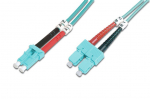 Cable Digitus  FO Patch Cord, Duplex, LC to SC MM OM3 50/125 &micro;, 3 m