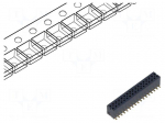 Connector: pin strips | socket | male | PIN: 34 | vertical | SMT | 1.27mm