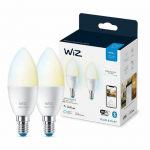 WiZ Connected 40W C37 E14 gudrā LED spuldze  90CRI 2700-6500K TW 2PF/6 929002448742 8719514551336