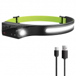 Riff HD2 Wave induction 350 LM Headlamp Type-C USB Rechargeable and Sensore Green