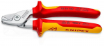 Knipex 95 16 160 power cable cutter/crimper Red, Stainless steel, Yellow