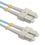 Qoltec Patchcord fiber optic SC/UPC - SC/UPC | Multimode | 50/125 | OM4 | Duplex | 5m