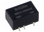 Converter: DC/DC | 2W | Uin: 10.8&divide;13.2VDC | Uout: 24VDC | Iin: 196mA