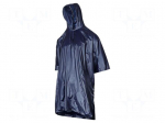 Raincoat | Size: one size | blue | with a hood | poncho