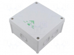 Enclosure: junction box | X: 127mm | Y: 127mm | Z: 70mm | IP66 | grey | ABOX