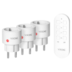 Uued tooted // Zestaw bezprzewodowych gniazd MINI Schuko, sterowanych pilotem 3+1, 2300W