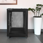 Qoltec 54518 19" RACK cabinet | 15U | 600 x 855 x 600 | Perforated doors