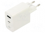 Power supply: switching | mains,plug-in | 5VDC, | 3.25A | 65W | white