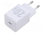 Power supply: switching | mains,plug-in | 5&divide;12VDC | 20W | white | 3A