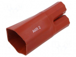 Cable breakout | 75/32mm | red | Diam.after shrinking: 31/14mm | AKR