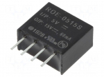 Converter: DC/DC | 1W | Uin: 4.5&divide;5.5V | Uout: 15VDC | Iout: 66mA | SIP4