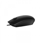 Mouse Dell MS116 &mdash; Ambidextrous Wired USB Type-A Optical, 1000 DPI, 3 Buttons, Wheel, Black, Office