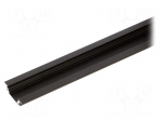 Profiles for LED modules | recessed | black | L: 1m | aluminium