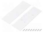 Cap for LED profiles | white | steel | Application: VARIO30
