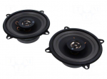 Car loudspeakers | two-way | 130mm | 80W | 80&divide;16000Hz | 4&Omega; | 90dB | 2pcs.