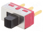 Switch: slide | Pos: 2 | SPDT | 6A/120VAC | 6A/28VDC | ON-ON | -30&divide;65&deg;C