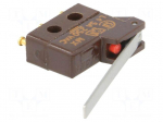Microswitch SNAP ACTION | with lever | SPDT | 5A/250VAC | OFF-(ON)