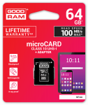 Goodram 64GB microSDXC class 10 UHS I + Adapter