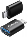 Adapter Baseus USB Type-C Male - USB-A Female Black