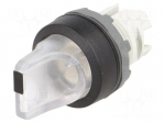 Switch: rotary | Stabl.pos: 3 | 22mm | transparent | Illumin: MLB-1