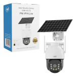 PNI IP74 Live AOV Black Light 4MP GSM 4G video surveillance camera with solar panel and 16000 mAh Always On Video battery
